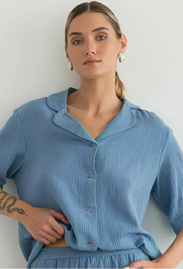 Пижама женская муслиновая Butterfly Forly ML0081-06-58 фото