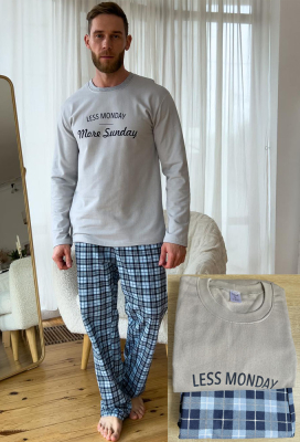 Пижама мужская байковая Sunday Cosy KMW05/1