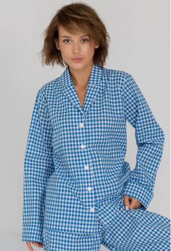 Піжама жіноча бавовна Navy Plaid Forly HL0073-80-69