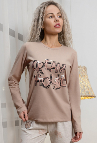 Піжама жіноча бавовна Cream House Leinle 1297-16136