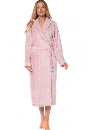 Халат женский плюшевый Athena L&L 2118PR