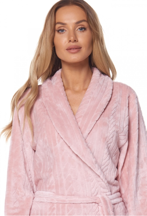 Халат женский плюшевый Athena L&L 2118PR