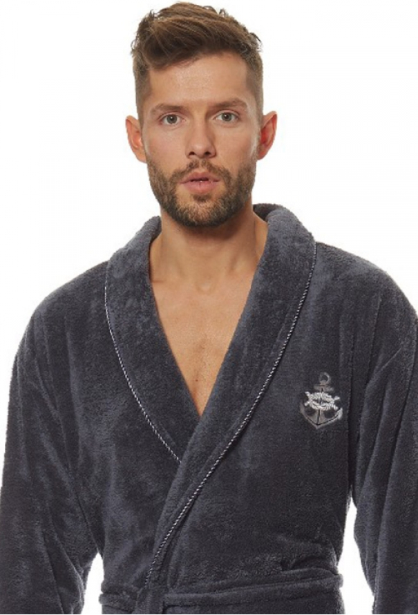 Халат чоловічий плюшевий Marine L&L 2114GF