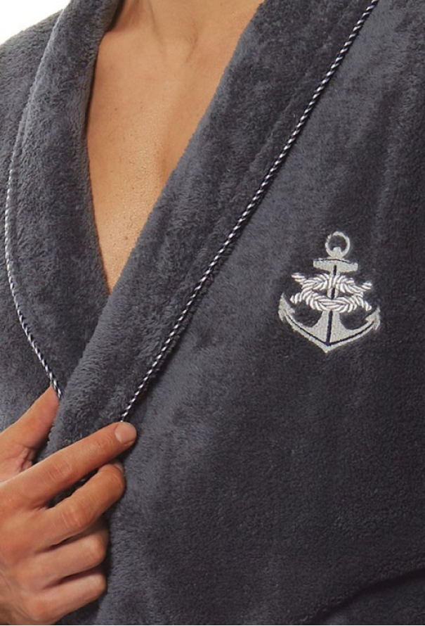 Халат чоловічий плюшевий Marine L&L 2114GF