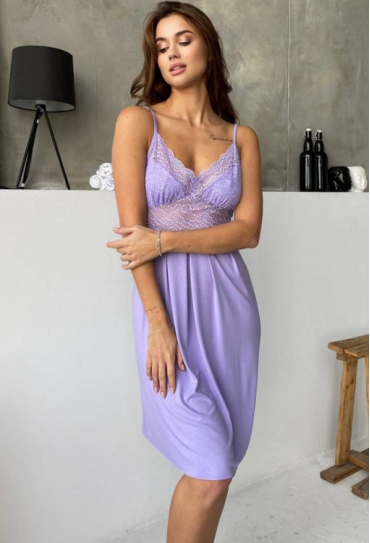 Нічна сорочка віскоза Violet delux НС-М-83FL