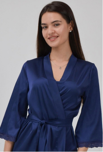 Халат женский шелковый Ornelia Leinle 1563-021
