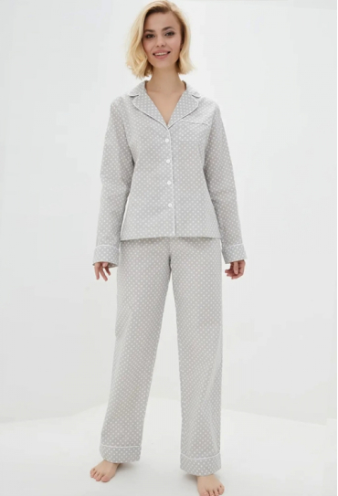 Піжама бавовняна Grey Flakes Forly HL0010-56-69