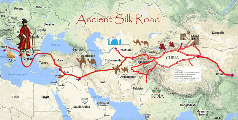 История шелка - Великий Шелковый Путь