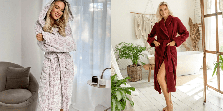 Плюшевый халат - уютная домашняя одежда