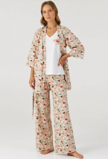 Пижама хлопковая 3 единицы Blossoms Ellen LPK 5080/04/01